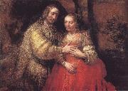 Rembrandt Harmensz Van Rijn Judebruden Spain oil painting artist
